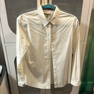 Burberry White Button Down Shirt